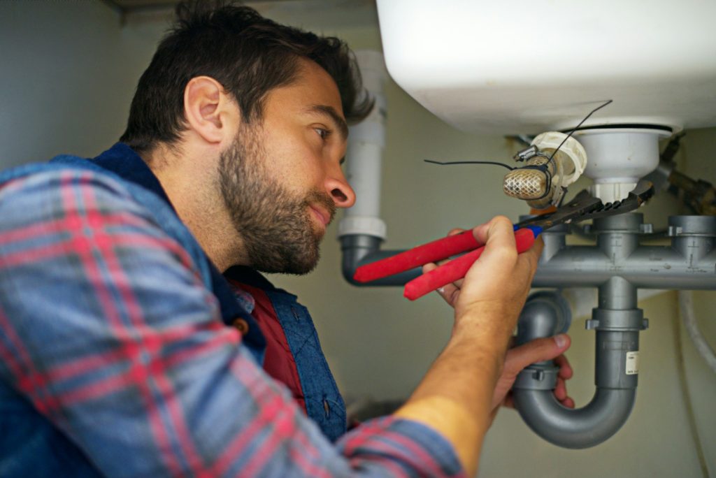 Clean plumbing workspace prepared for a professional plumbing service